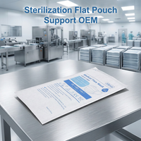 Pochette de stérilisation en film composite papier CPP PET certifiée ISO13485 CE pour l'emballage d'instruments chirurgicaux