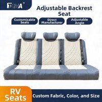 Siège banquette 3 places pour camping-car avec dossier haut et ceinture de sécurité 180° - Vente en gros usine °   Dossier pliable réglable personnalisable