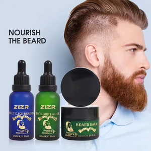 Kit de Cuidado de Barba OEM para Hombre, Aceite para Barba Suave al por Mayor, Base de Aceite de Ricino Personalizada, Aceite y Bálsamo para Barba con Logotipo - Product Image 1