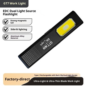 Đèn pin <span class=keywords><strong>mini</strong></span> cầm tay ngoài trời khẩn cấp, nguồn sáng kép <span class=keywords><strong>LED</strong></span>, hợp kim nhôm, hút từ, chùm sáng điều chỉnh, bán trực tiếp - Product Image 2