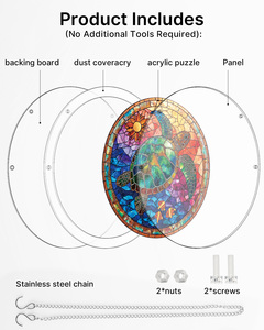 Attrape-soleil en verre acrylique arc-en-ciel en forme de tortue marine pour la maison, le jardin, l'extérieur, décoration de fenêtre faite à la main - Product Image 6