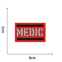 Star of Life Rescue Snake Medic Morale Brazalete Insignias Parches de identificación IR infrarrojos con gancho y bucle