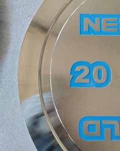 4-lagige galvanische galvanische verzinkte Gewichts platten aus Chromstahl für <span class=keywords><strong>2</strong></span> "Lang hantel stangen, geprägte oder geprägte Logo-Wettbewerbs platten - Product Image 2