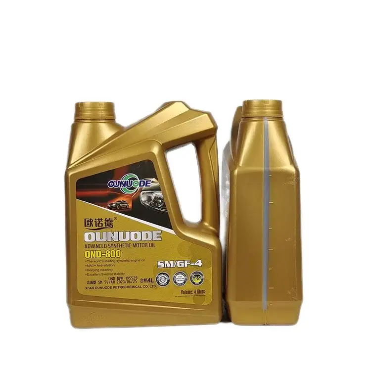 Adecuado para todos los aceites de automóviles de desplazamiento pequeño SAE SM5W40 5W30 Lubricante automotriz certificado para aceites de motor