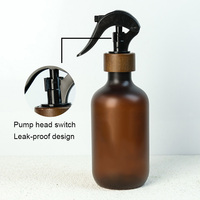 Pulvérisateur multi-usages écologique avec anneau en bois, flacon pulvérisateur à gâchette multi-usages, grande capacité, bouteille pulvérisatrice en PET pour le commerce de gros