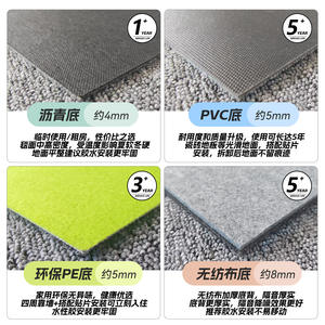 Dr. An Carpet Tiles Square Machine Woven Polypropylene Stripe Modern Non Slip For Office Living Room Bedroom Study - Product Image 5