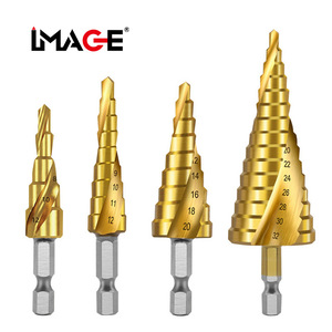 Image Metric <b>Step</b> <b>Drill</b> Bits Hex Shank TiCN Coated For Steel Drilling - Product Image 1