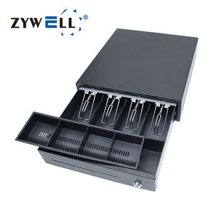 Máquina registradora electrónica para pequeñas empresas 4 ranuras para billetes 4 bandejas para monedas cajón de efectivo - Product Image 2