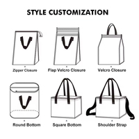 Sac isotherme personnalisé grande capacité avec logo, réutilisable, pour pique-nique, camping, courses