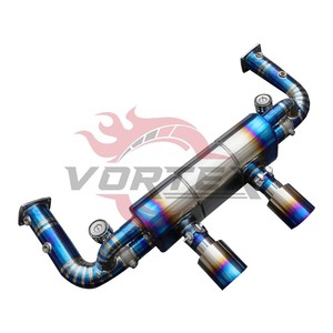 Escape Catback VORTEX Titanium Valvetronic de Alto Flujo con Acabado Azul Quemado, 100% Compatible con Porsche 911 Carrera S/4S/GTS (991.2) - Product Image 4