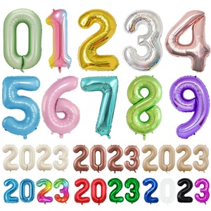Foil Helium Number <b>Balloons</b> Digit <b>Balloon</b> 16/32/40inch Various Colors Foil Globos Birthday Party Foil Helium <b>Balloons</b> Decoration - Product Image 5