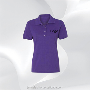 Polos de manga larga personalizados para mujer con impresión digital de 60 algodón y 40 poliéster y talla grande, camisetas de polo para mujer - Product Image 6