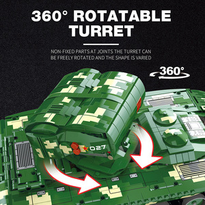 Tanque de Misiles Militar Reobrix, Modelo de Bloques de Construcción Eléctrico a Control Remoto por Aplicación, Juguete con Más de 800 Piezas para Niños de 8 a 13 Años, Interior y Exterior - Product Image 5