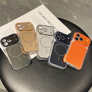 เคสโทรศัพท์แม่เหล็กแบบกระจกกล้องดีไซน์ดั้งเดิมสำหรับ iPhone 17 16 15 14 Pro Max พร้อมกรอบเลนส์สีสันสดใสแบบด้านและฝาหลัง - Product Image 3