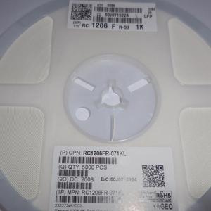 Résistance à puce à film épais résistante à l'humidité <span class=keywords><strong>RC1206FR</strong></span>-<span class=keywords><strong>071KL</strong></span> 1 kOhms ±1% 0,25W, 1/4W 1206 - Product Image 2