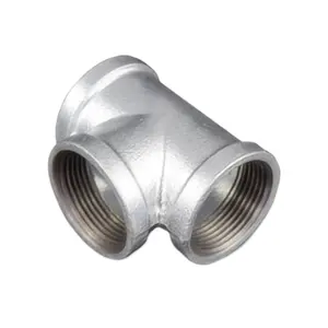 DONGLIU Sanitary stainless steel inner wire Tee stainless steel Screw Thread Pipe Fittings extruded equal Tee 3 way female