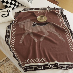 Sang trọng Jacquard dệt kim Chăn với sống động và thú vị <span class=keywords><strong>Pony</strong></span> mô hình BNS - Product Image 5