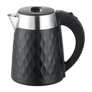 Outstanding 1.5L Manufacture Stainless Steel Electric Kettle 1500W with plastic housing for home and office