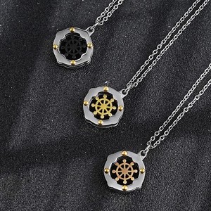 Colliers pendentifs en acier inoxydable résistant à l'eau et à la ternissure, style hip-hop, pour hommes et femmes, vente en gros - Product Image 6