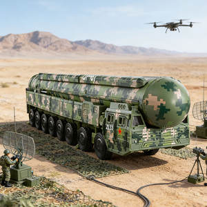 Modelli di Veicoli Militari Missilistici 1/72, Modello di Lanciamissili DF-61, Veicolo Corazzato, Kit di Modellismo in Plastica, Camion Giocattolo per Bambini - Product Image 3