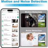 Kamera Monitor bayi Mini Full HD 5G, kamera keamanan dalam ruangan, Cctv Wifi, rotasi 360 derajat, kamera bayi Mini Full HD 5MP
