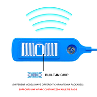 Sceaux en plastique NFC ZL L025 avec étiquettes RFID sécurisées, longueur 300 mm, pour livraison express et entreposage logistique (usage unique)