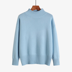 Maglioni <span class=keywords><strong>in</strong></span> <span class=keywords><strong>Cashmere</strong></span> della Mongolia Interna, Lavorazione a Maglia Liscia, Caldo Collo Alto, Pullover <span class=keywords><strong>in</strong></span> Lana per Donne Adulte, Multi Spessore - Product Image 4