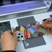 FONLYU 190*120mm Películas traseras 3D con relieve láser para teléfonos, pegatinas decorativas para cortar, películas traseras para máquina plotter de hidrogel