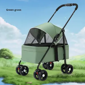 Prix d'usine, sac de transport pliable pour animaux de compagnie, grande capacité, léger, détachable, personnalisé, poussette - Product Image 4