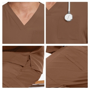 Uniforme Médico para <span class=keywords><strong>Hombre</strong></span>, Transpirable, para Enfermería, Salón de Belleza, Ropa de Trabajo, con Logotipo Personalizado, <span class=keywords><strong>Pantalones</strong></span> Jogger, Conjunto de Uniforme Médico - Product Image 4
