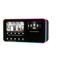 Distributeur automatique de parfum spécialisé avec écran tactile, paiement par pièces, fonctionnement autonome, WiFi commercial et code QR