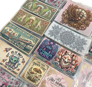 Etiqueta Adhesiva 3D UV Ecológica Personalizada de Fábrica Original para Transferencia por Calor en Vasos de Vidrio, Material PET Impermeable - Product Image 1