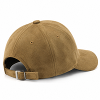 Casquette de baseball en daim à six panneaux, logo personnalisé, unisexe, ajustable, casquettes en daim, casquettes d'hiver pour l'extérieur, plusieurs couleurs en stock