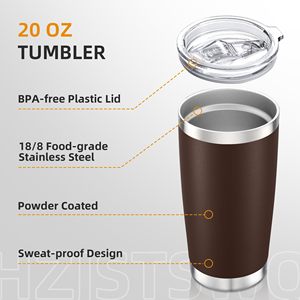 Mug de voyage isotherme pour boissons chaudes et froides, idéal pour le bureau, la maison, l'extérieur, portable, anti-fuite, en acier inoxydable. - Product Image 4