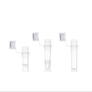 Micro tubes à centrifuger de 0.5ml Matériau PP Safe-Lock avec bouchon à vis attaché DNA Low Retention Clear Color Conical Base Bottom - Product Image 3