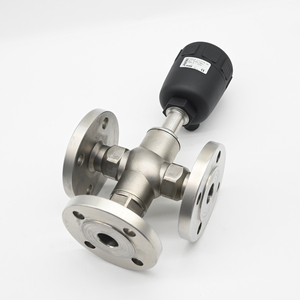 JTAIV Personalización de Fábrica, Conexión en T de 3 Vías de Acero Inoxidable SS304/316 de Alta Calidad con Brida Neumática y Asiento Angular ASME - Product Image 6