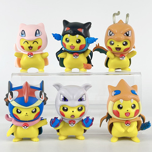 Venta al por mayor de figuras de acción de PVC de dibujos animados COS Squirtle Bulbasaur Charmander Psyduck Gengar <span class=keywords><strong>Greninja</strong></span> Juguetes - Product Image 4