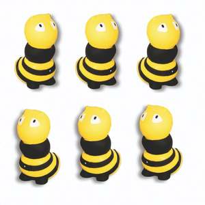 PU Foam <b>Bee</b> Stress Toys Imprint Logo <b>Bee</b> Shaped Soft Squeezable Relief Toys for Promotion - Product Image 3
