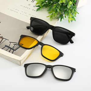 <span class=keywords><strong>Gafas</strong></span> de Sol con Clip 5 en 1, <span class=keywords><strong>Gafas</strong></span> de Visión Nocturna con Imanes, Lentes Polarizadas Retro Multifunción, <span class=keywords><strong>Gafas</strong></span> de <span class=keywords><strong>Ciclismo</strong></span> para Exteriores - Product Image 6