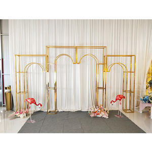 Furun boda hierro forjado oro mental telón de fondo de boda para la decoración de eventos - Product Image 1