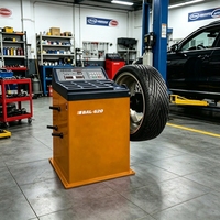 Équilibreuse de roues CNC semi-automatique mobile et portable 380V, placement flexible, outil de réparation d'urgence extérieur