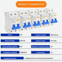 Disjoncteur différentiel CHYT 1P+N 20A 30mA RCBO 6kA courbe C avec protection contre les surintensités 230V rail DIN