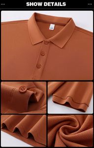 Chemises polo pour hommes grandes tailles, 100% coton, tissu doux et respirant, vêtements de travail pour le golf, uniforme, haut uni pour impression de logo - Product Image 3