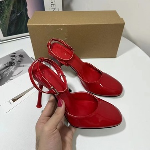 Sandali da Donna QuiteS con <span class=keywords><strong>Tacco</strong></span> Alto a Stiletto, <span class=keywords><strong>Scarpe</strong></span> in Pelle con Punta Chiusa, Cinturino con Fibbia, Casual, Antiscivolo, <span class=keywords><strong>Primaverili</strong></span> - Product Image 2