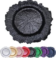 Assiette de présentation décorative en plastique de style américain rétro, luxe léger, vintage, pour la décoration de mariages, banquets et événements
