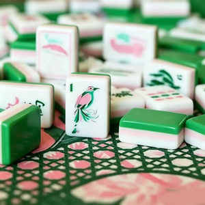 Juego de Mahjong Americano de Acrílico Green Kingfisher, Juego de Mesa para el Hogar, Ocio y Entretenimiento, Ajedrez y Cartas - Product Image 4