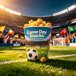 Contenitore per Popcorn e Snack 2026 per Partite di Calcio, Monouso, per Alimenti, Anti-olio, Personalizzabile in Fabbrica, da Asporto con Logo - Product Image 2