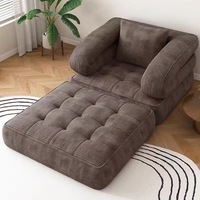 Sofá Cama Moderno de Lujo para Sala de Estar, en Forma de L, 2 Plazas, Individual, de Corduroy, Reclinable, con Espuma Comprimida al Vacío, Diseño para el Hogar
