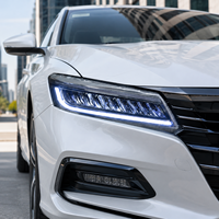 Ensemble de phares LED BK pour Honda Accord G8 2008-2012, design en forme d'aile, projecteur de feux de signalisation, DRL amélioré, Plug and Play