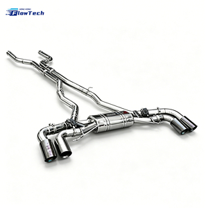 Sistema de Escape Cat-Back de Alto Flujo con Válvulas de Acero Inoxidable para BMW X5M X6M con Integración de Válvulas de Fábrica - Product Image 1